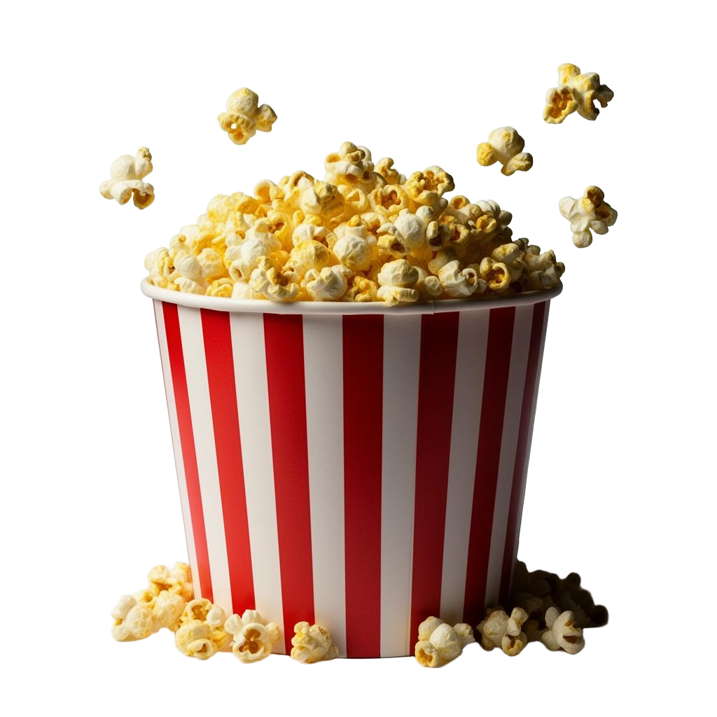 Bucket of fresh popcorn